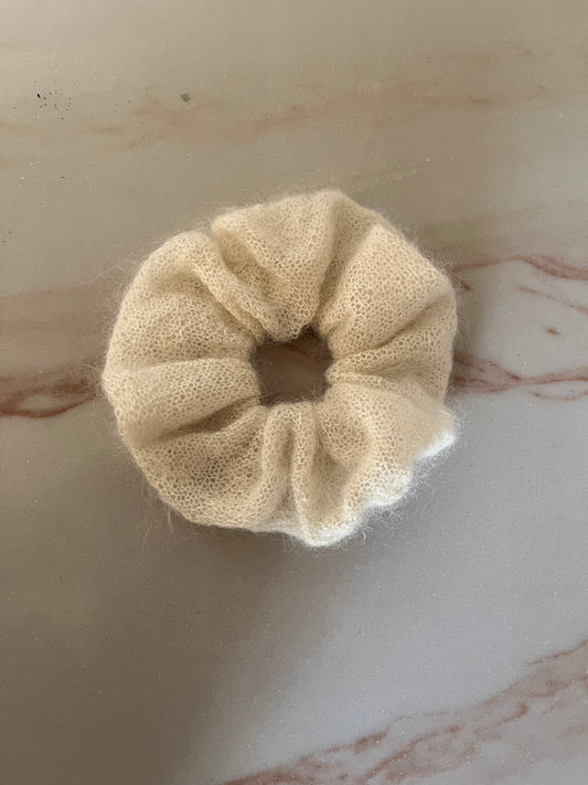 Mohair scrunchie