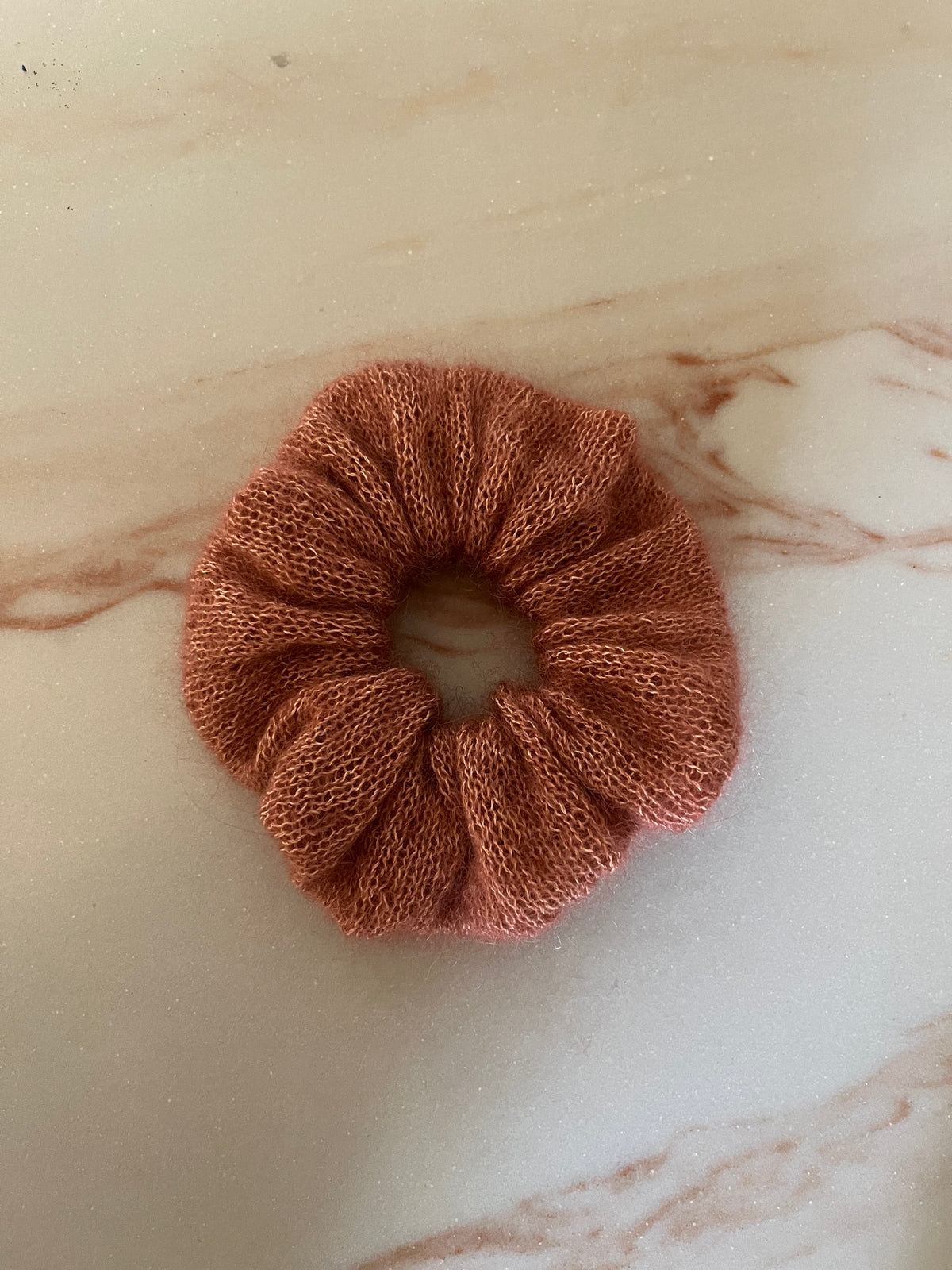 Mohair scrunchie
