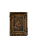 Antique mini painting - Mother & child