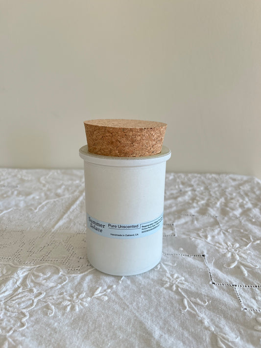 Pure Unscented: Tallow and Beeswax Candle
